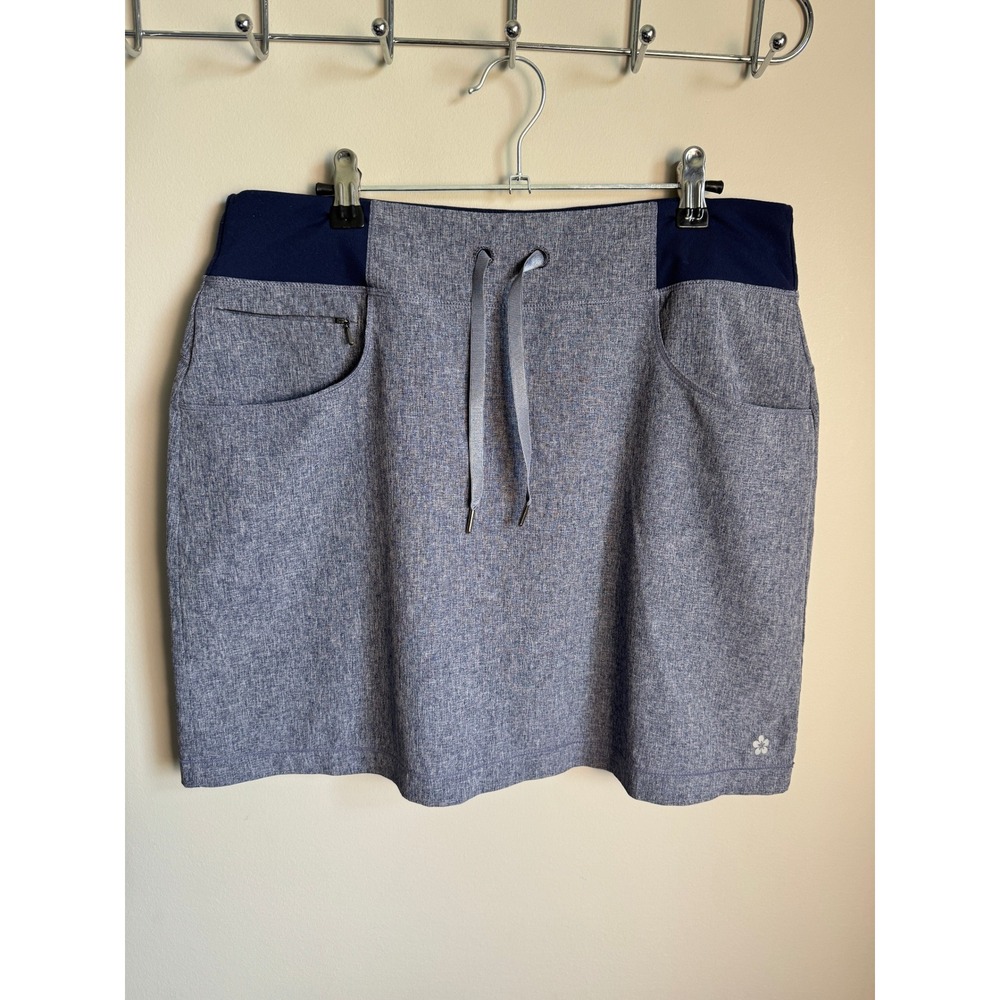 Tuff Athletics Womens Navy Purple Skort L Activewear Golf Tennis Hiking Sporty